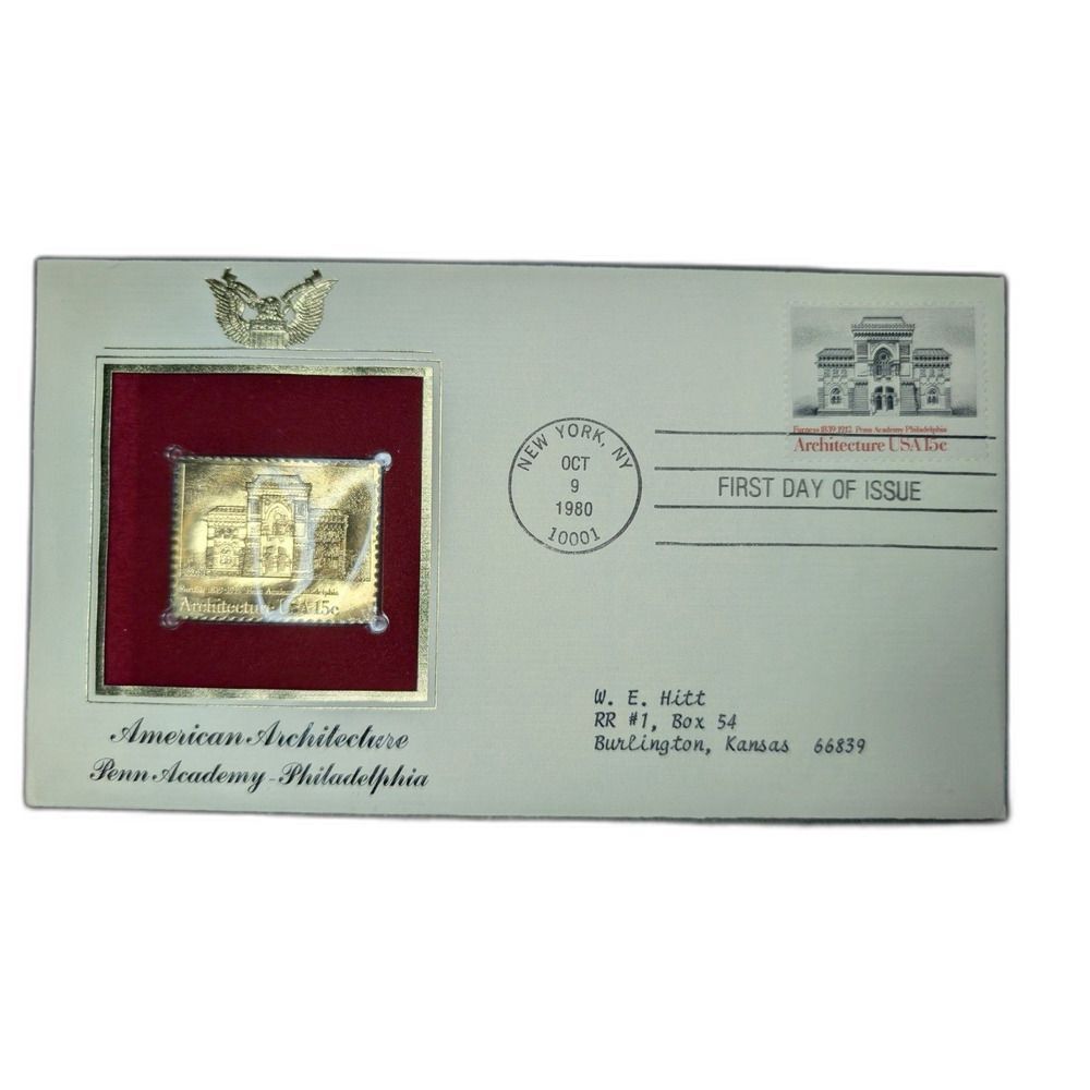 American Architecture – Penn Academy Philadelphia – First Day Cover – 1980